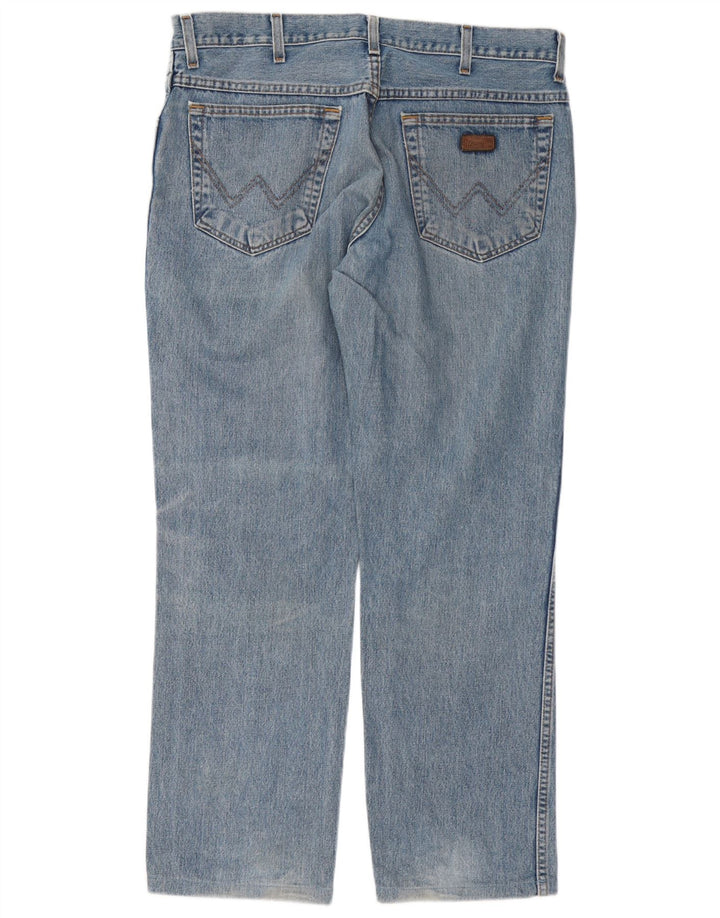 Jeans dritti da uomo Wrangler Texas W35 L29 cotone blu