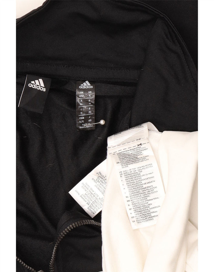 Giacca da tuta da uomo Adidas UK 48/50 XL Poliestere color block nero