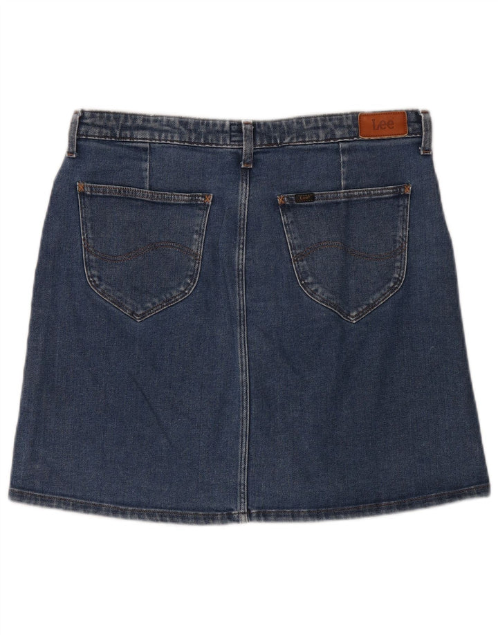 Gonna in denim da donna LEE W31 in cotone blu medio