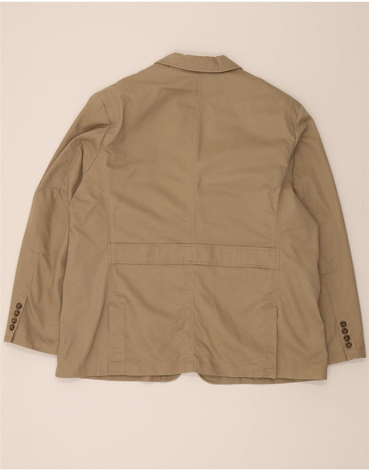 L.L.BEAN Mens 2 Button Blazer Jacket IT 50 Large Beige Cotton Vintage L.L.Bean and Second-Hand L.L.Bean from Messina Hembry 