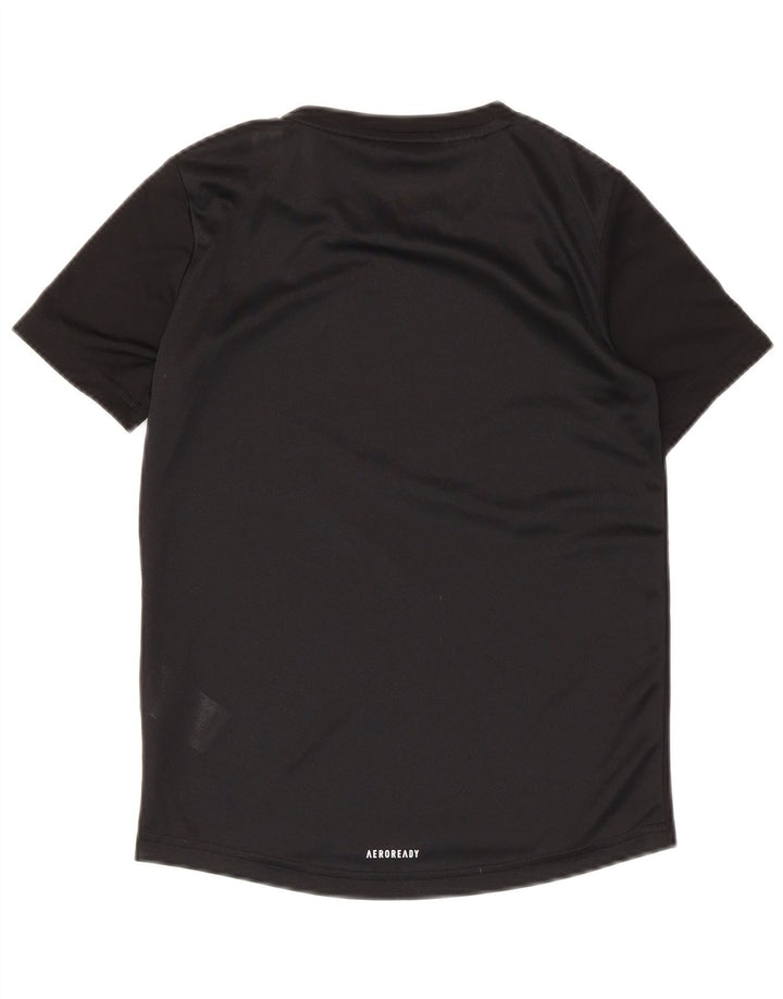 Maglietta Adidas Aeroready da bambino 9-10 anni in poliestere nero