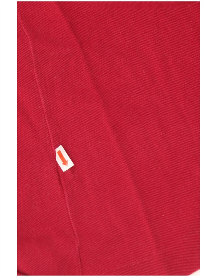 LACOSTE Mens Polo Shirt Size 5 Large Pink Cotton