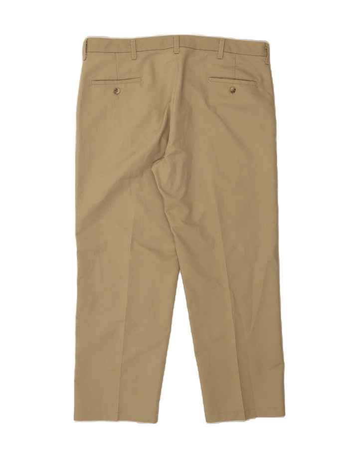 LEE Mens Total Freedom Classic Fit Chino Trousers W38 L29 Beige Polyester Vintage Lee and Second-Hand Lee from Messina Hembry 