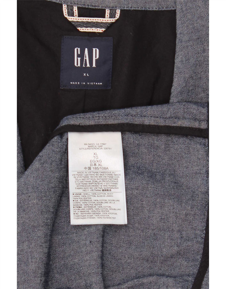 Giacca blazer da uomo a 2 bottoni Gap UK 42 XL cotone blu navy