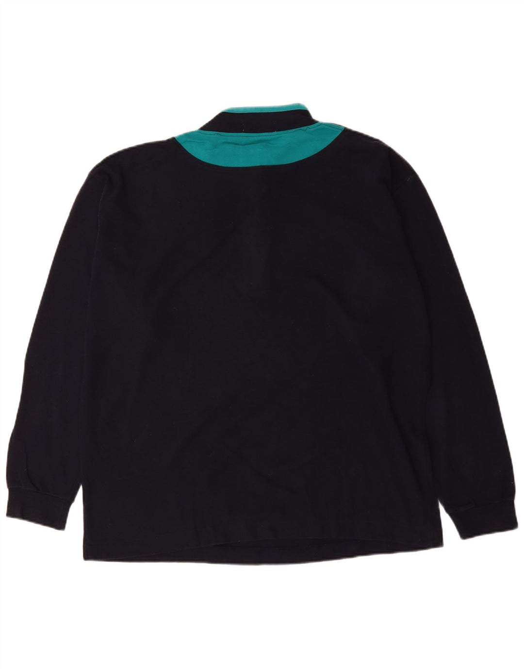 Maglia da ginnastica da uomo Fila con zip e collo IT 54 XL Blu navy Colourblock