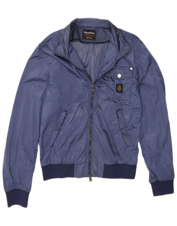 Bomber Uomo Refrigiwear IT 46 Small Blu Colourblock Poliammide