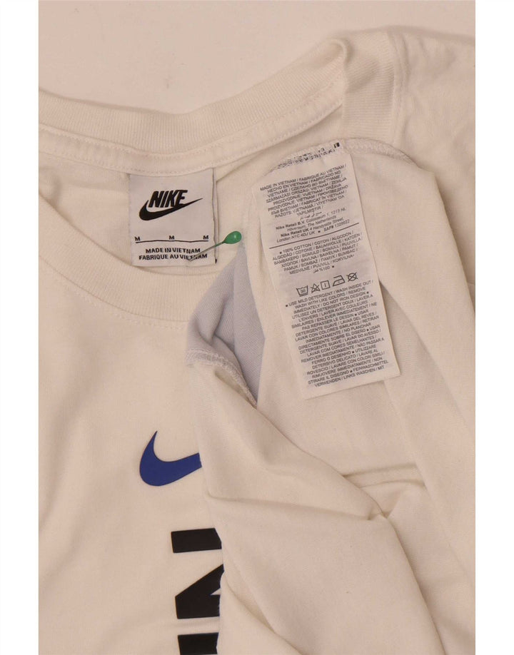 T-shirt grafica da uomo Nike Top in cotone color block bianco medio