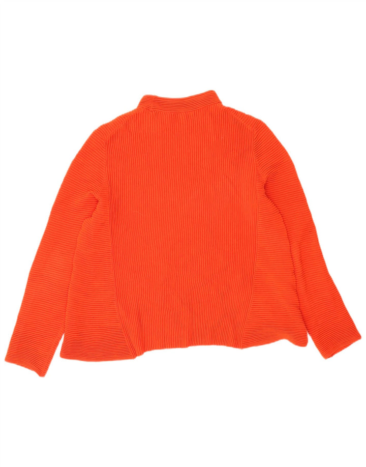 Cos Top da donna a maniche lunghe UK 10 Small Arancione Cotone