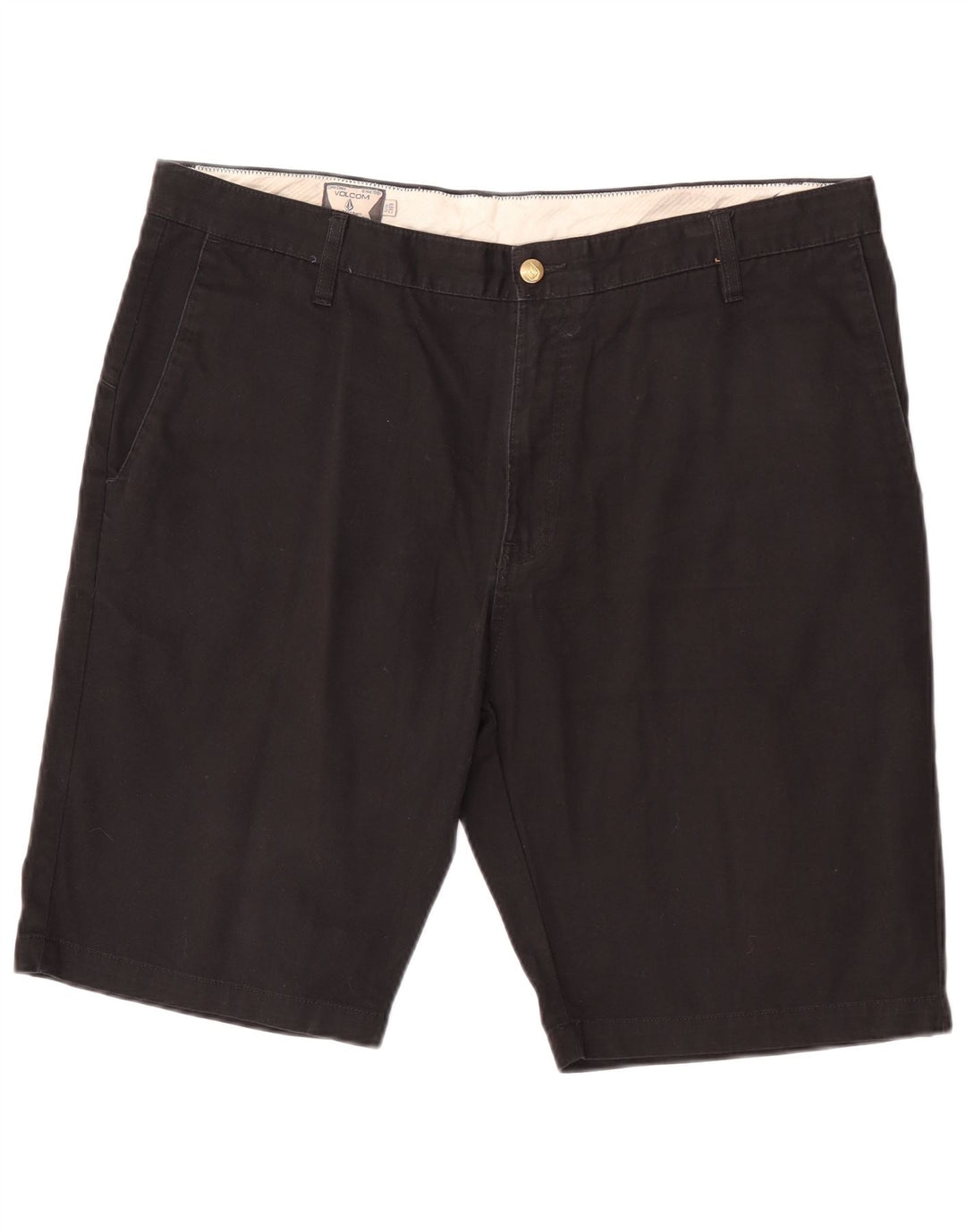 Pantaloncini chino da uomo Volcom W38 XL in cotone nero