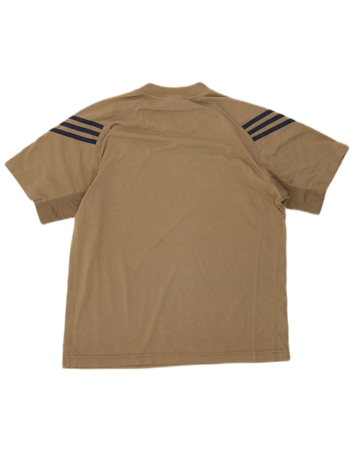 T-shirt da uomo Adidas Top in cotone kaki medio