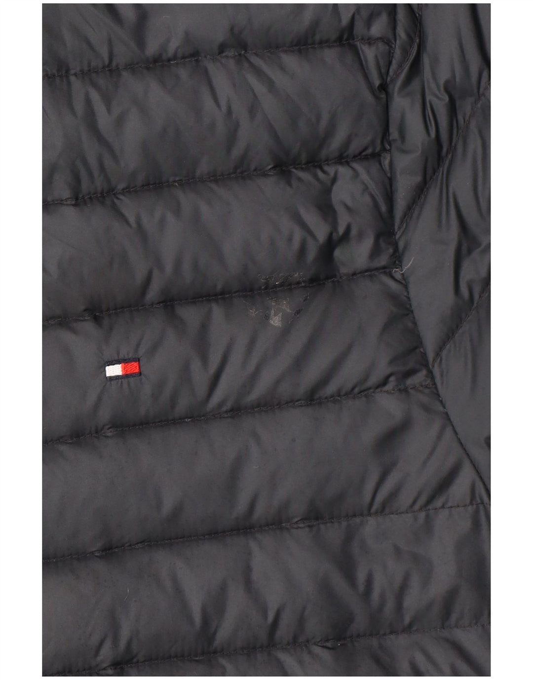 TOMMY HILFIGER Giacca imbottita da uomo UK 36 Small Poliestere nero