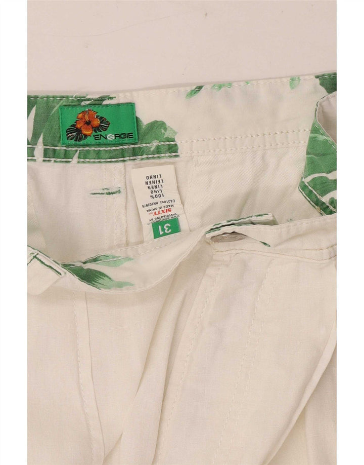Pantaloncini cargo da uomo Energie W31 lino bianco medio