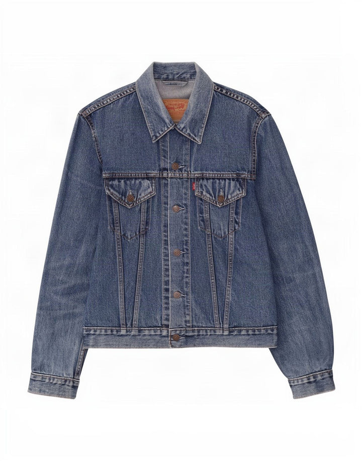 Giacca di jeans da uomo Levi's UK 40 grande cotone blu