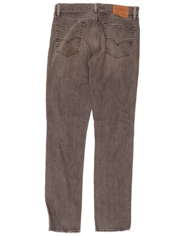 Levi's Uomo 511 Slim Jeans W32 L34 Cotone Grigio