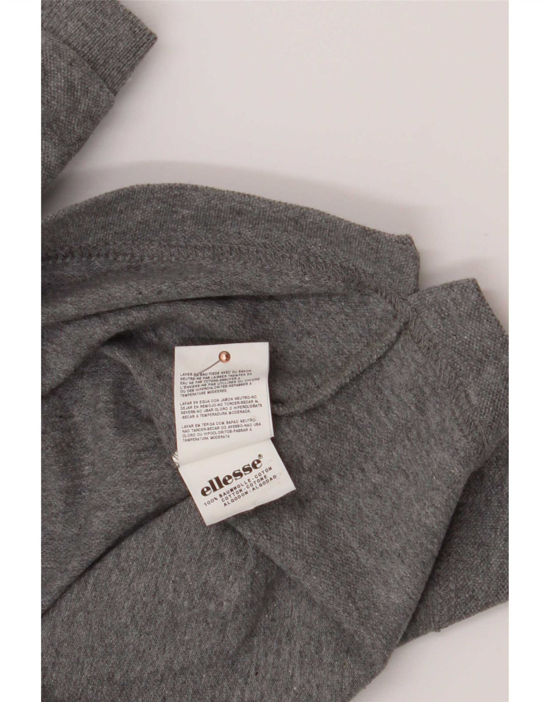 Polo da uomo Ellesse 2XL in cotone grigio