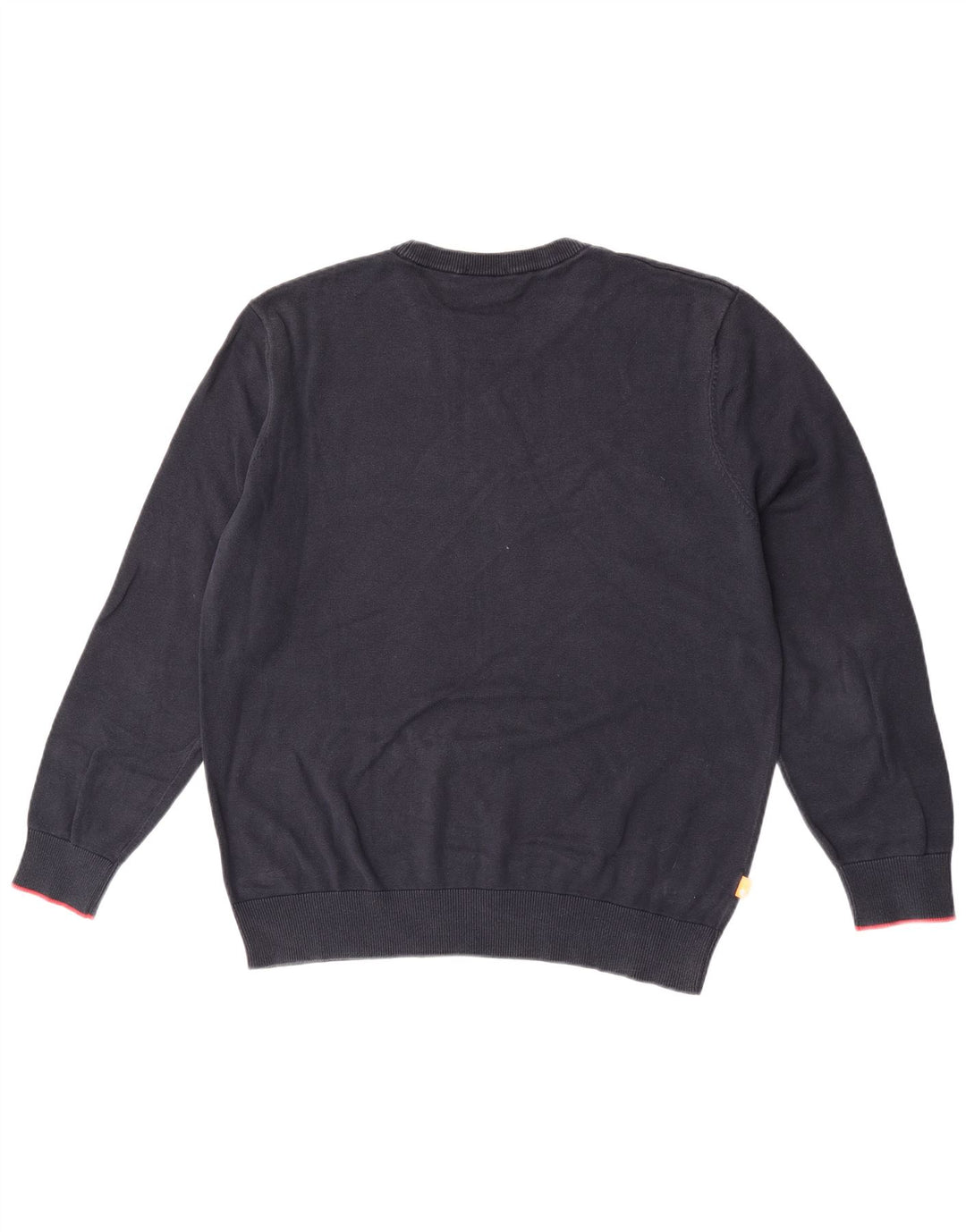 Maglione maglione girocollo da uomo Timberland grande cotone blu navy