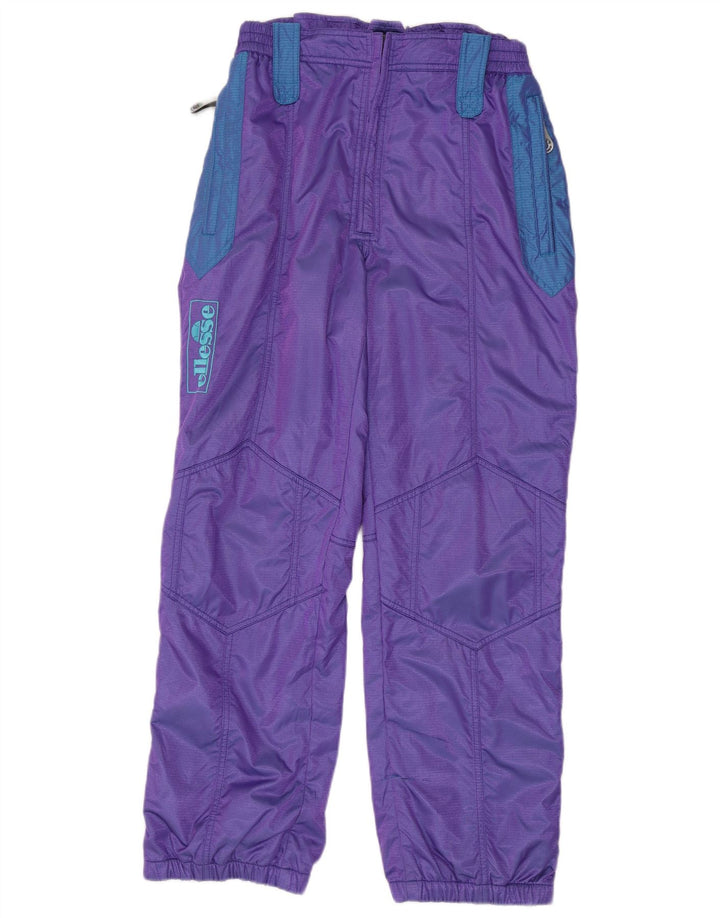 Pantaloni da sci con grafica da uomo Ellesse IT 52 Large Viola Colourblock Poliestere