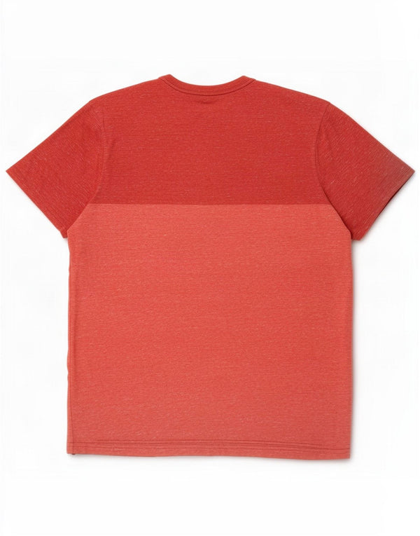 Mossimo T-shirt da uomo Top Medium Red Colourblock Cotton