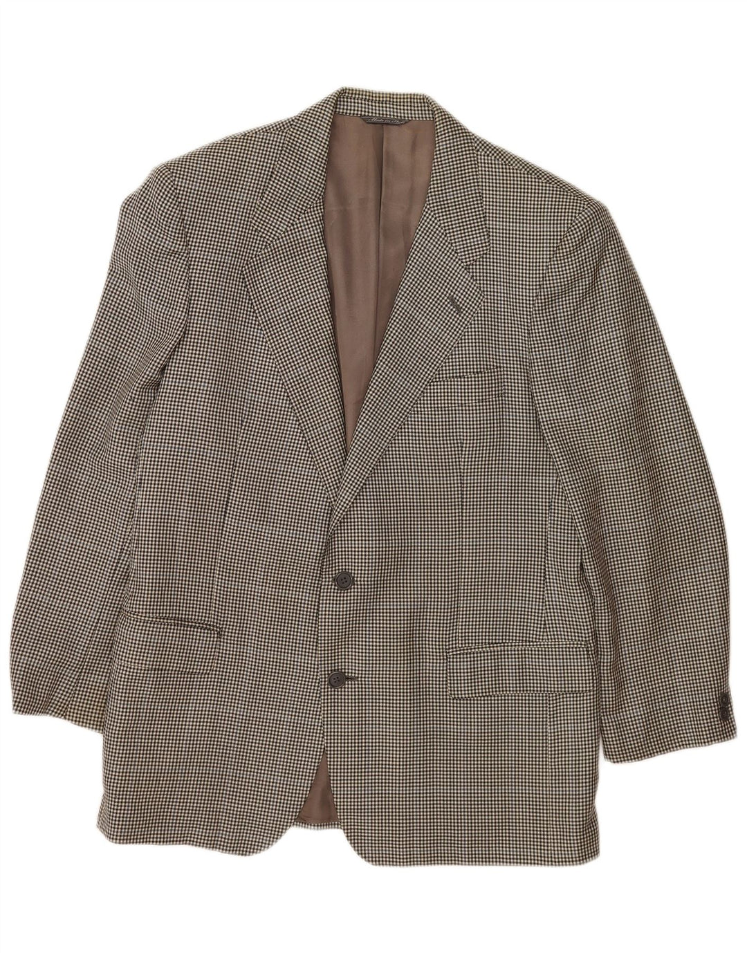 Giacca blazer da uomo a 2 bottoni Policarpo UK 38 pied de poule grigio medio