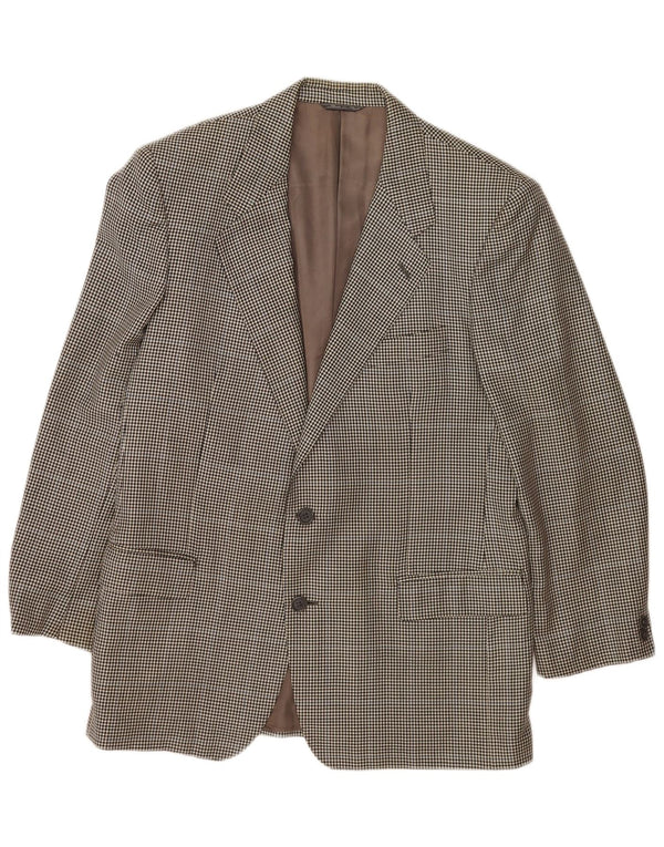 Giacca blazer da uomo a 2 bottoni Policarpo UK 38 pied de poule grigio medio