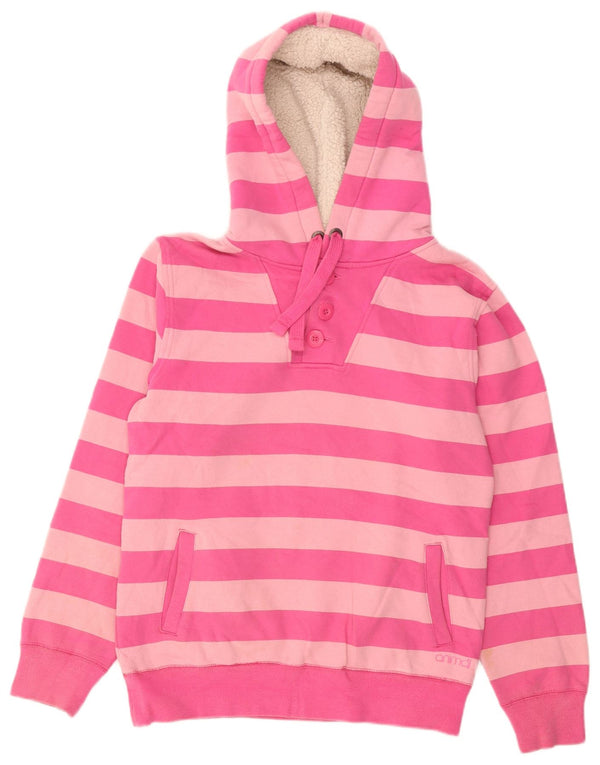 Maglione con cappuccio da donna Animal UK 12 Cotone a righe rosa medio