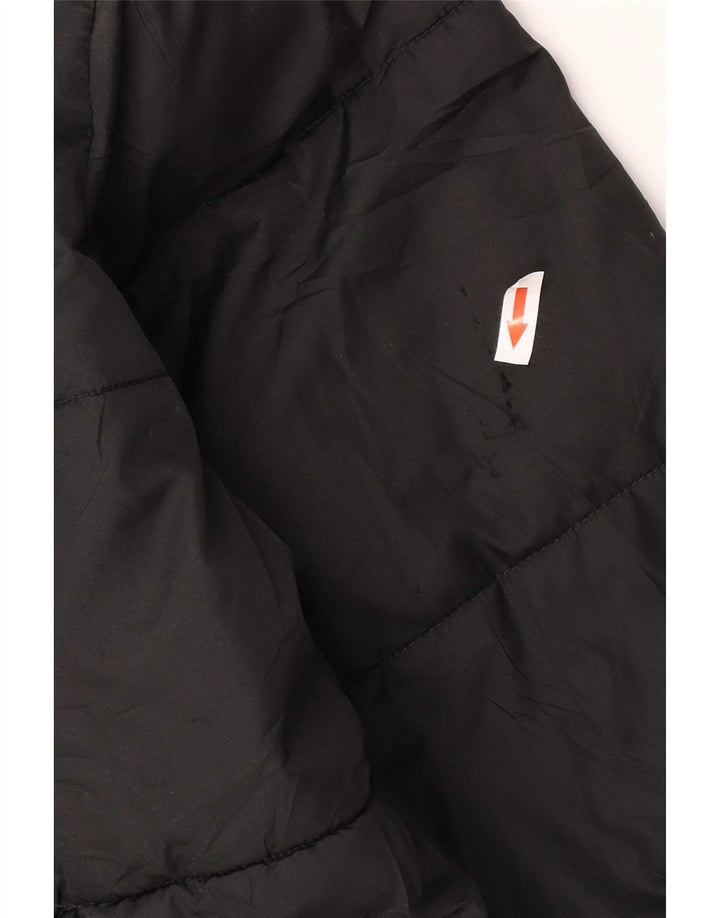 Giacca imbottita oversize da donna Zara UK 10 piccola in poliestere nero