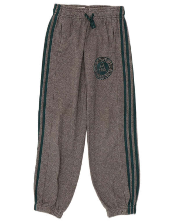 Pantaloni da tuta con grafica Adidas da ragazzo, pantaloni da jogging, 11-12 anni, grigio screziato