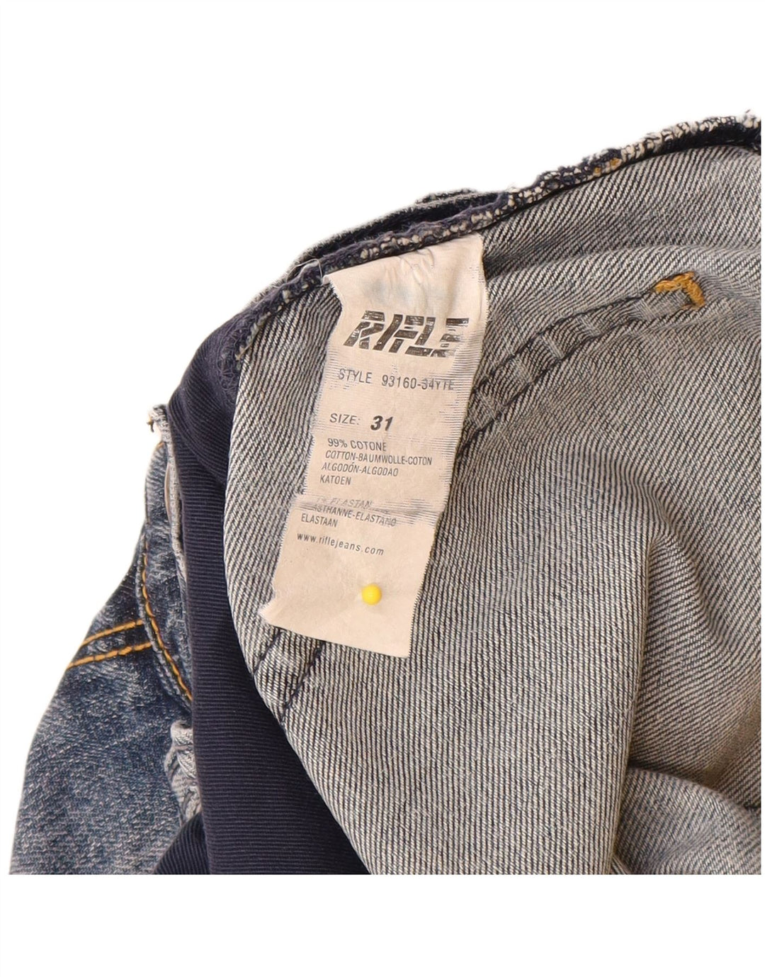 Jeans dritti da donna Rifle W31 L28 cotone blu