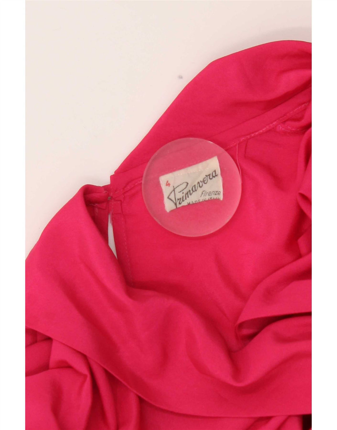 Primavera Firenze Camicetta oversize da donna con papillon UK 16 Large Rosa