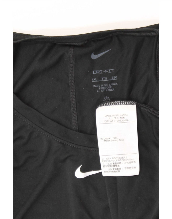 Canotta Nike Dri Fit da donna UK 20 2XL poliestere nero