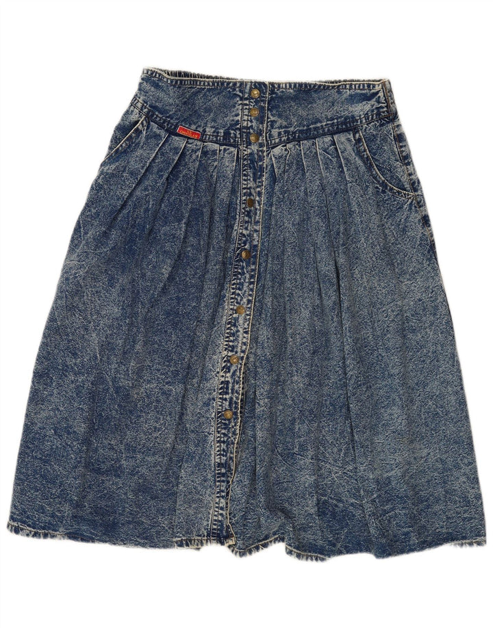 Gonna di jeans vintage da donna W32 grande blu