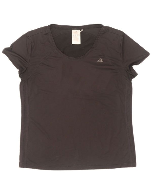 T-shirt Adidas Climacool da donna Top UK 16 grande poliestere nero