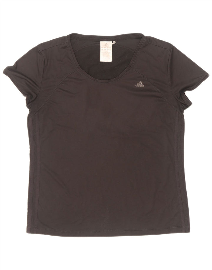 T-shirt Adidas Climacool da donna Top UK 16 grande poliestere nero