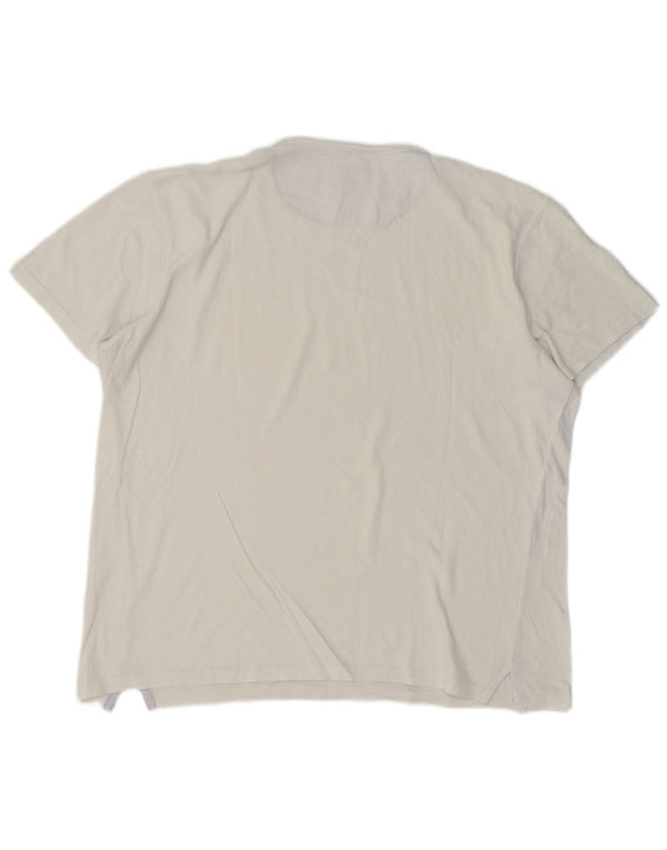 T-shirt da uomo Massimo Dutti Top grande bianco sporco