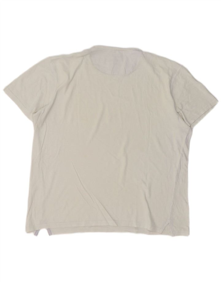T-shirt da uomo Massimo Dutti Top grande bianco sporco