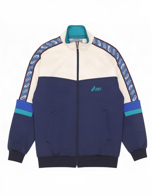Giacca sportiva da uomo con grafica Asics IT 46 Small Blu Navy Colourblock