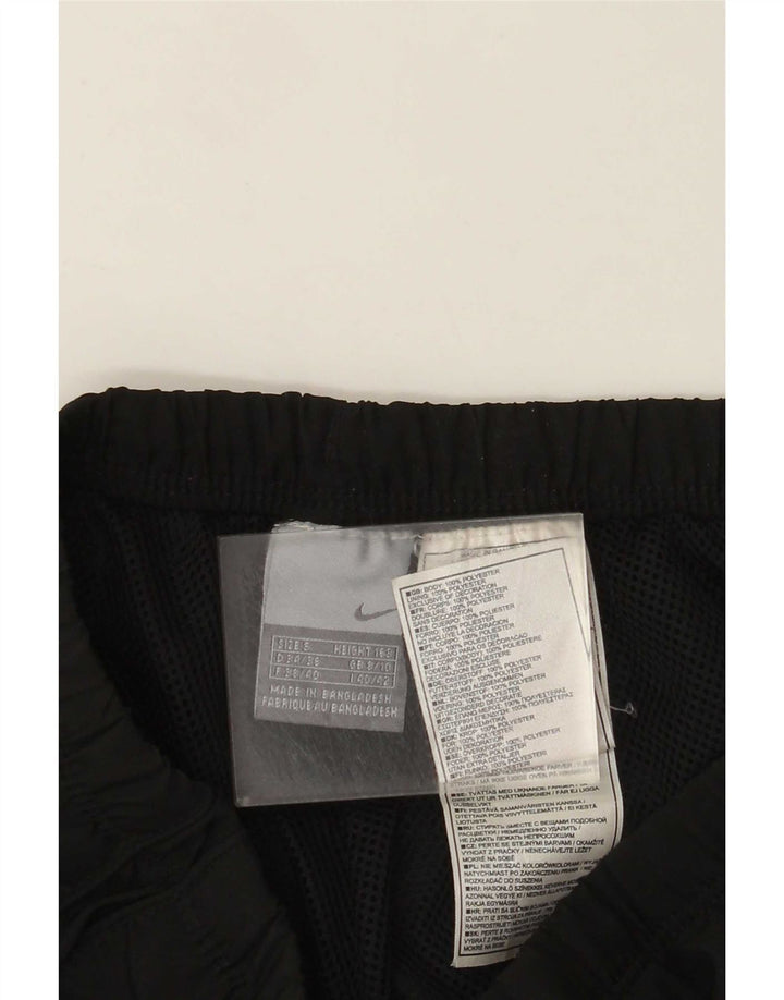 Pantaloni della tuta Nike Capri da donna UK 8/10 piccoli poliestere nero