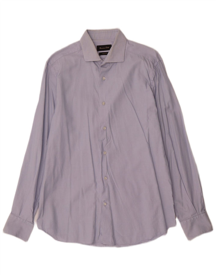 Camicia da uomo slim fit Massimo Dutti taglia 41 16 grande blu