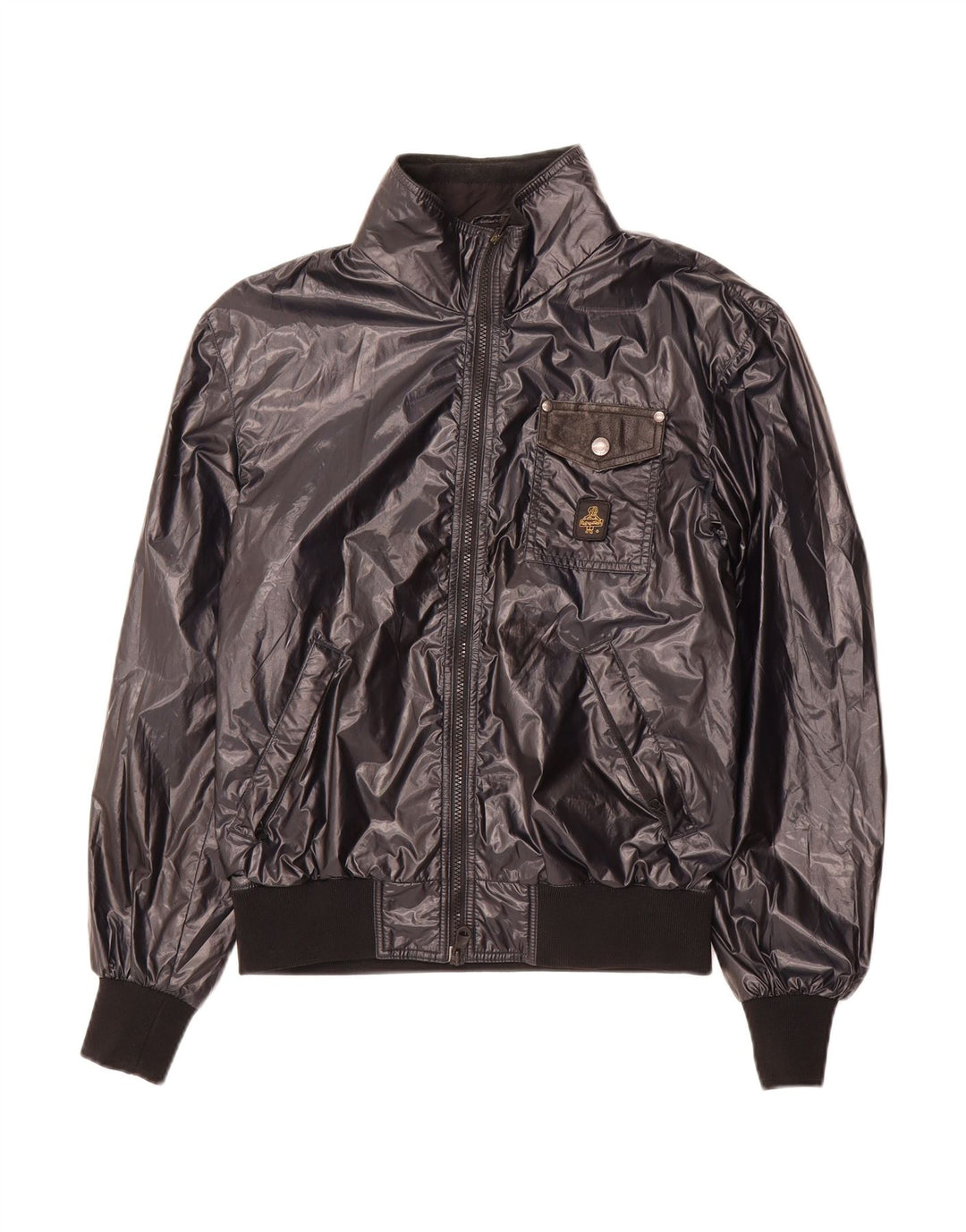 REFRIGIWEAR Mens Bomber Jacket UK 38 Medium Black Polyester