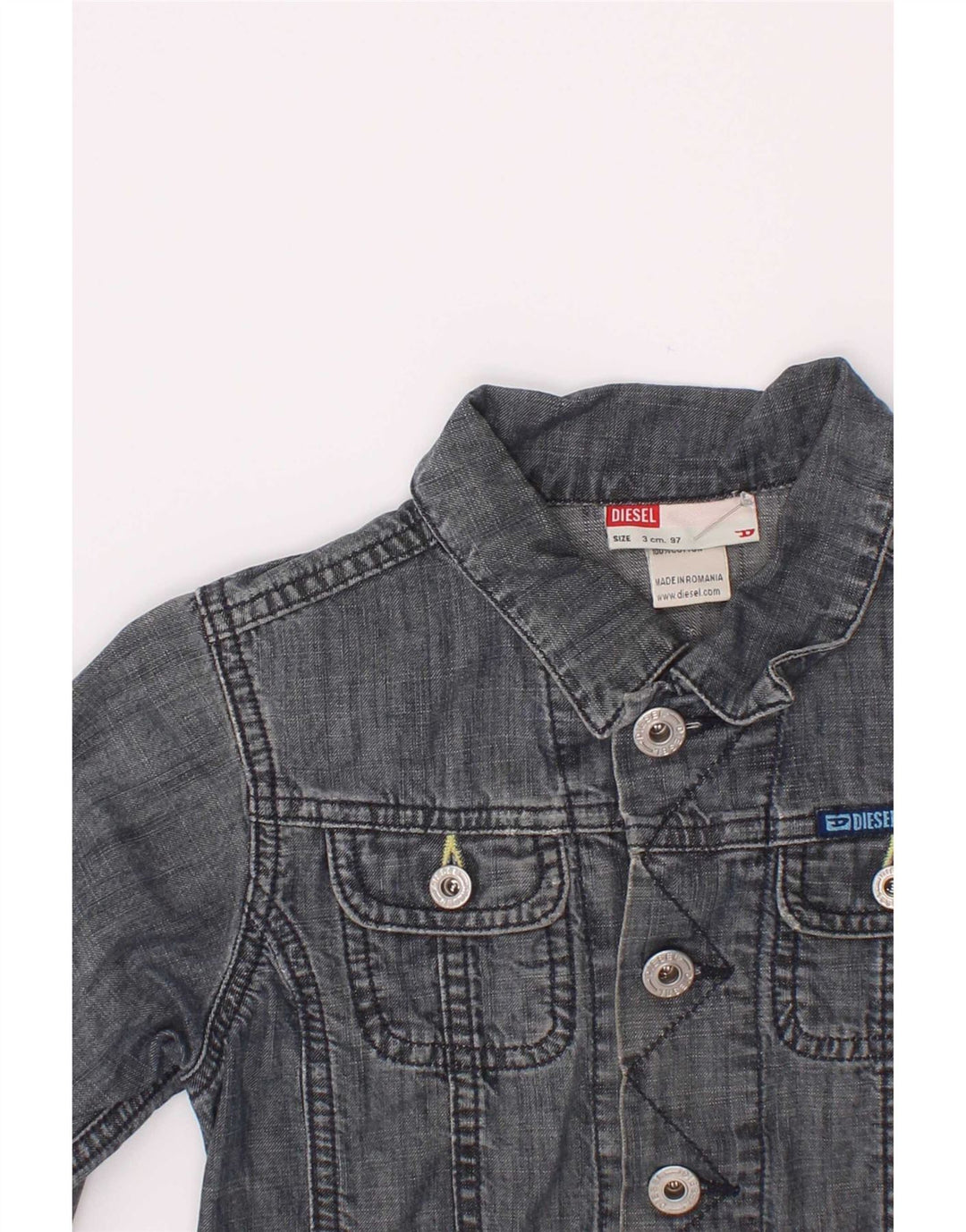 Giacca in denim da bambino Diesel 2-3 anni in cotone blu