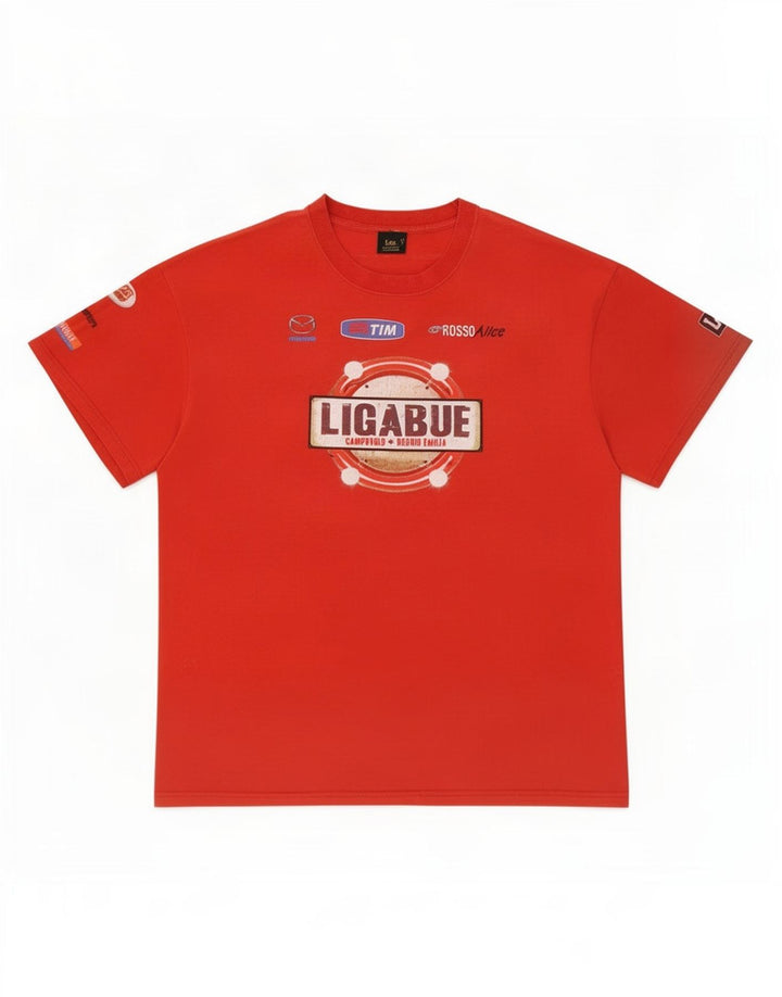 Maglietta grafica da uomo Lee Top grande rossa