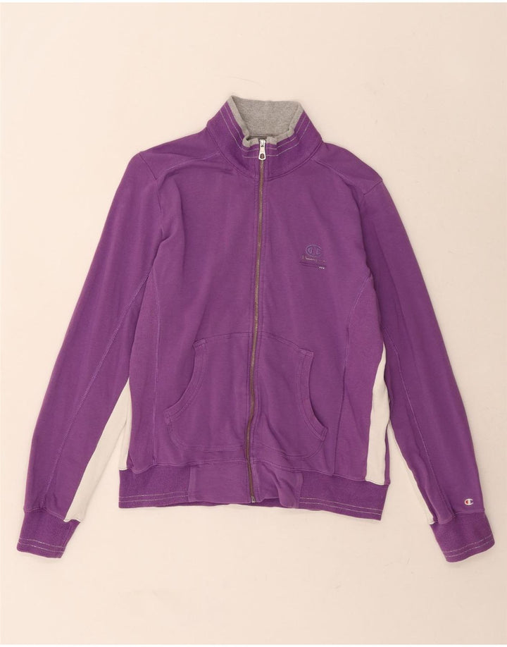 CHAMPION Womens Heritage Classics Tracksuit Top Jacket UK 16 Large Purple Vintage Champion and Second-Hand Champion from Messina Hembry 