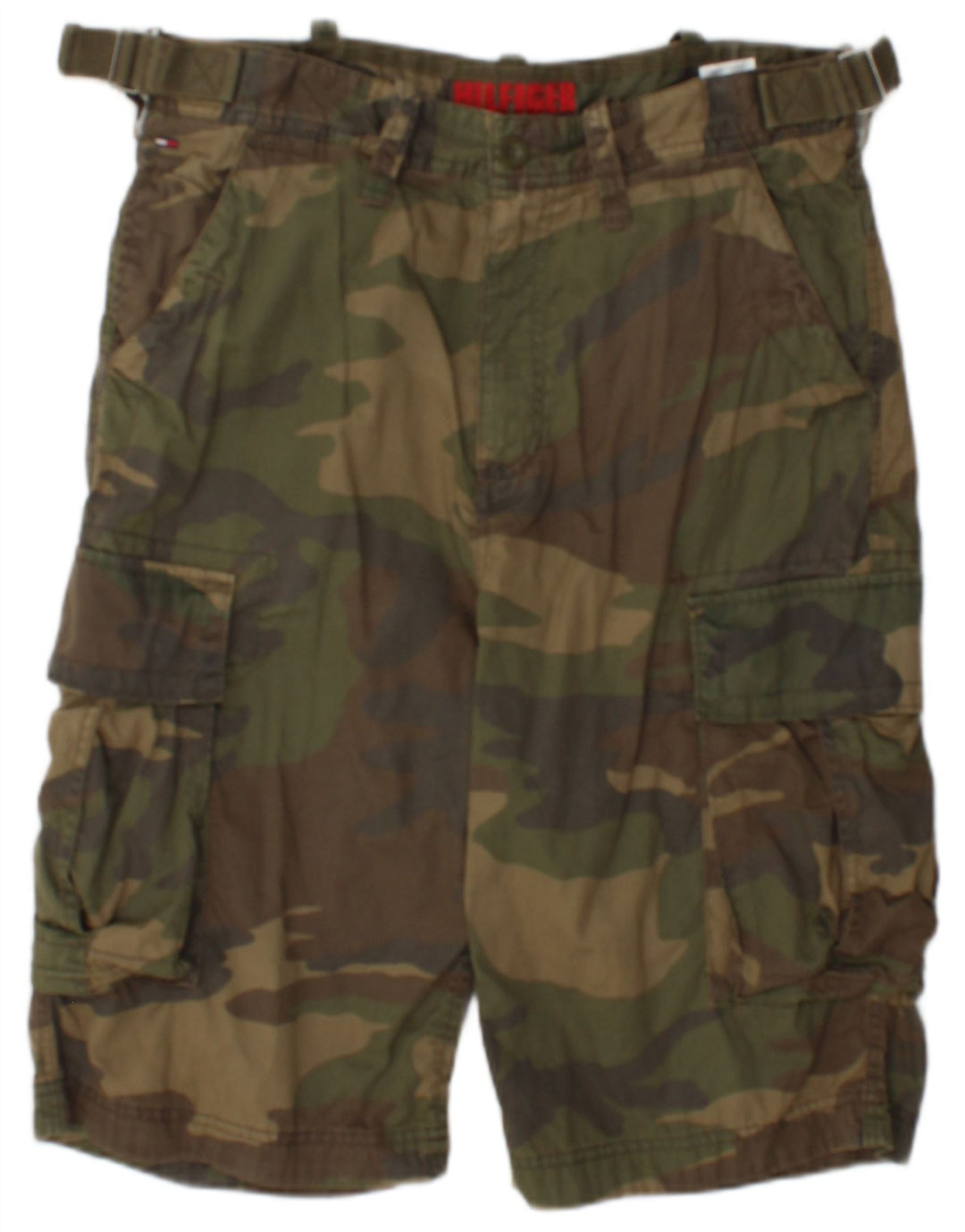 Pantaloncini cargo da uomo Tommy Hilfiger W32 cotone kaki medio