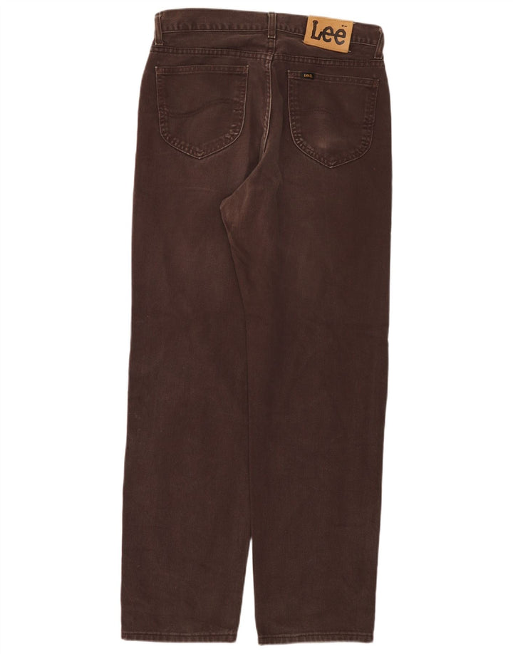 Jeans dritti da uomo Lee Kansas W34 L32 cotone marrone