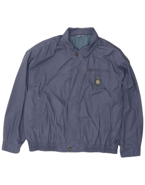 Giubbotto bomber vintage da uomo IT 60 5XL poliestere blu navy