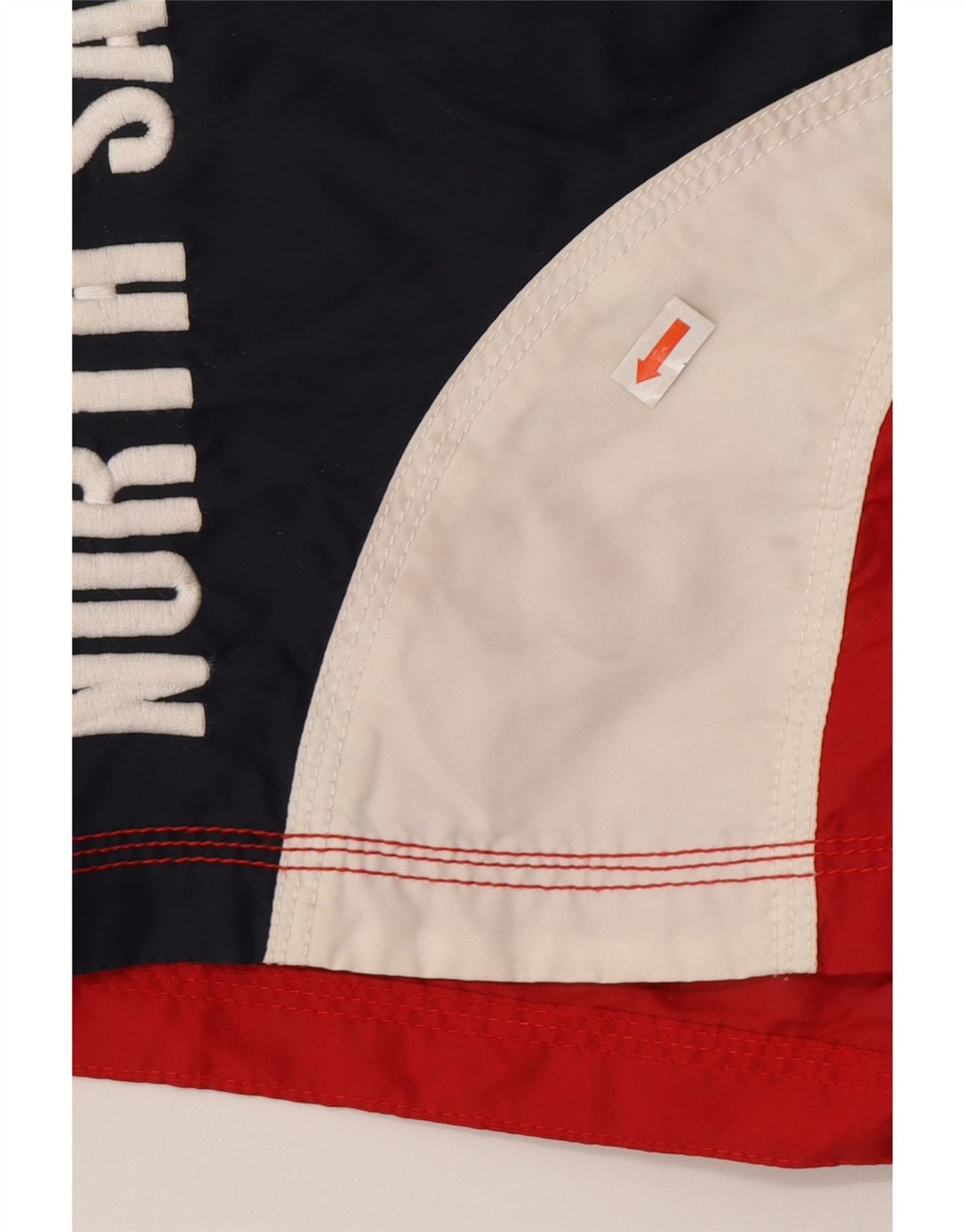 Pantaloncini da bagno grafici da uomo North Sails Small Red Colourblock in poliammide
