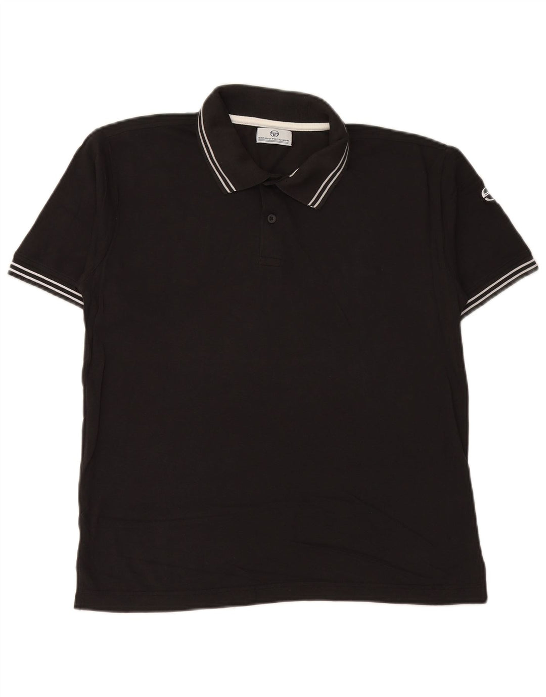 SERGIO TACCHINI Polo Uomo Large Nera in Cotone