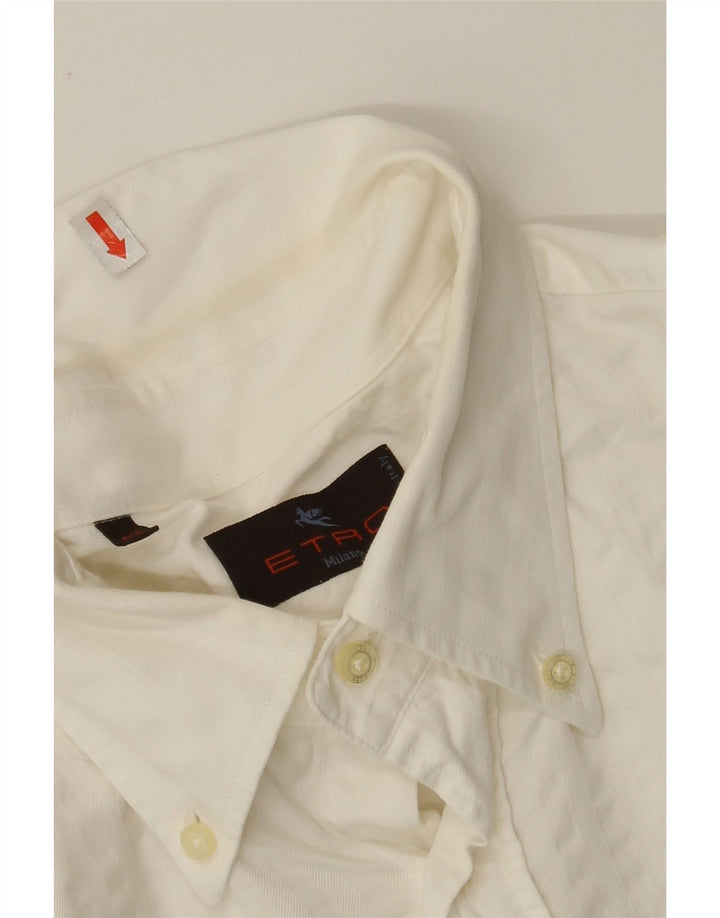 ETRO Mens Shirt Size 42 Large White Cotton