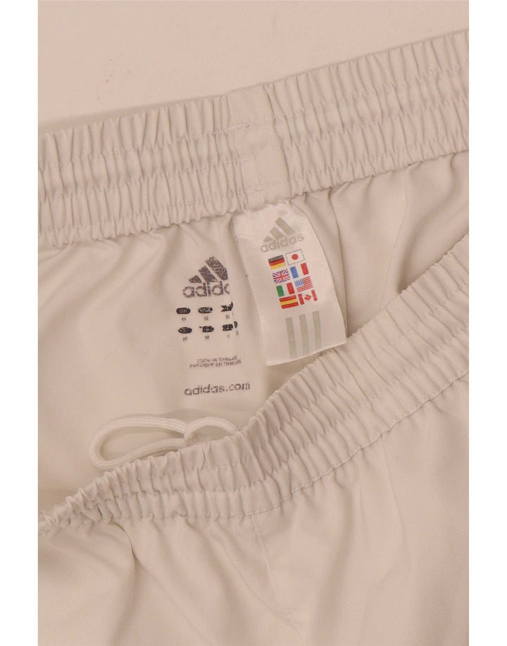 Pantaloncini sportivi Adidas Climalite da uomo di colore bianco medio