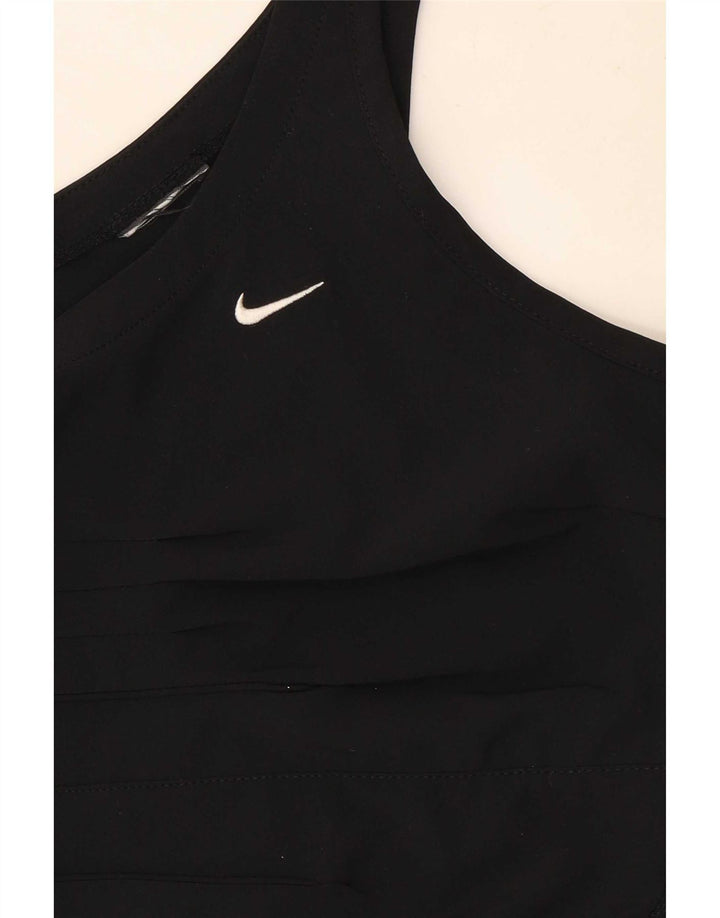 Canotta corta Nike da donna UK 8 piccola nera